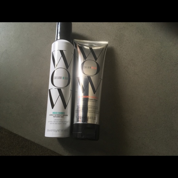 COLOR WOW SHAMPOO & BRASS BANNED MOUSSE DK. HAIR - Picture 2 of 3